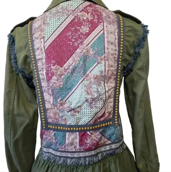 Matilda Jane Olive Boho Moments with You Letterman Jacket - Picture 8 of 12